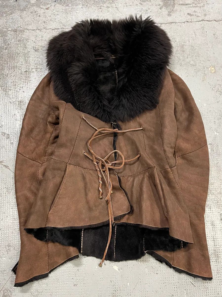 Roberto Cavalli 2000s Roberto Cavalli Brown Shearling Jacket Size M / US 6-8 / IT 42-44 - 3 Thumbnail