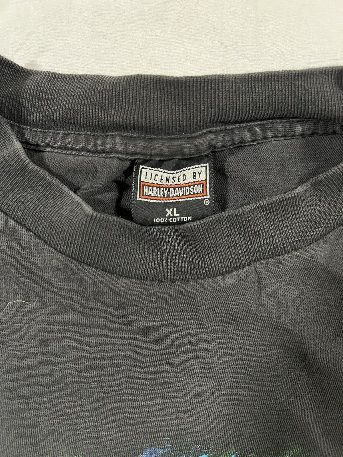 Harley Davidson Vintage 90s Harley Davidson Single Stitched Faded Biker Tee Size US XL / EU 56 / 4 - 4 Thumbnail