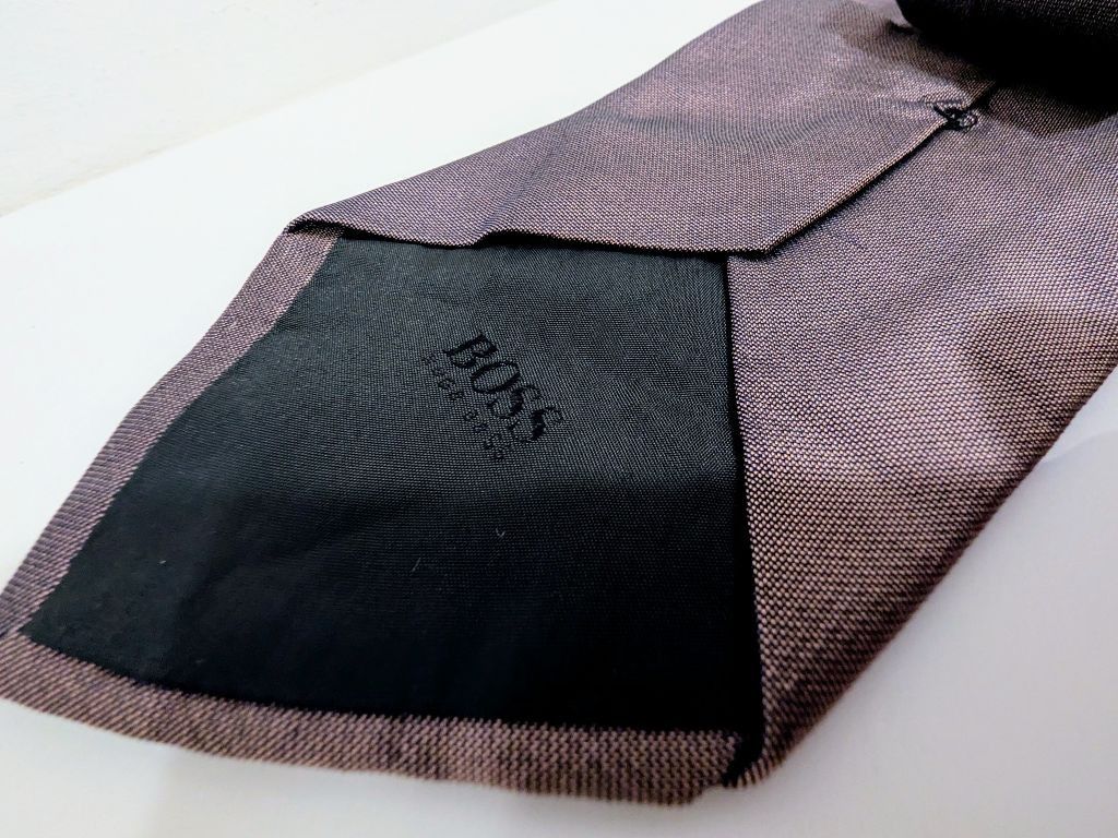 Hugo Boss BOSS purple 100% Silk Tie Size ONE SIZE - 4 Thumbnail