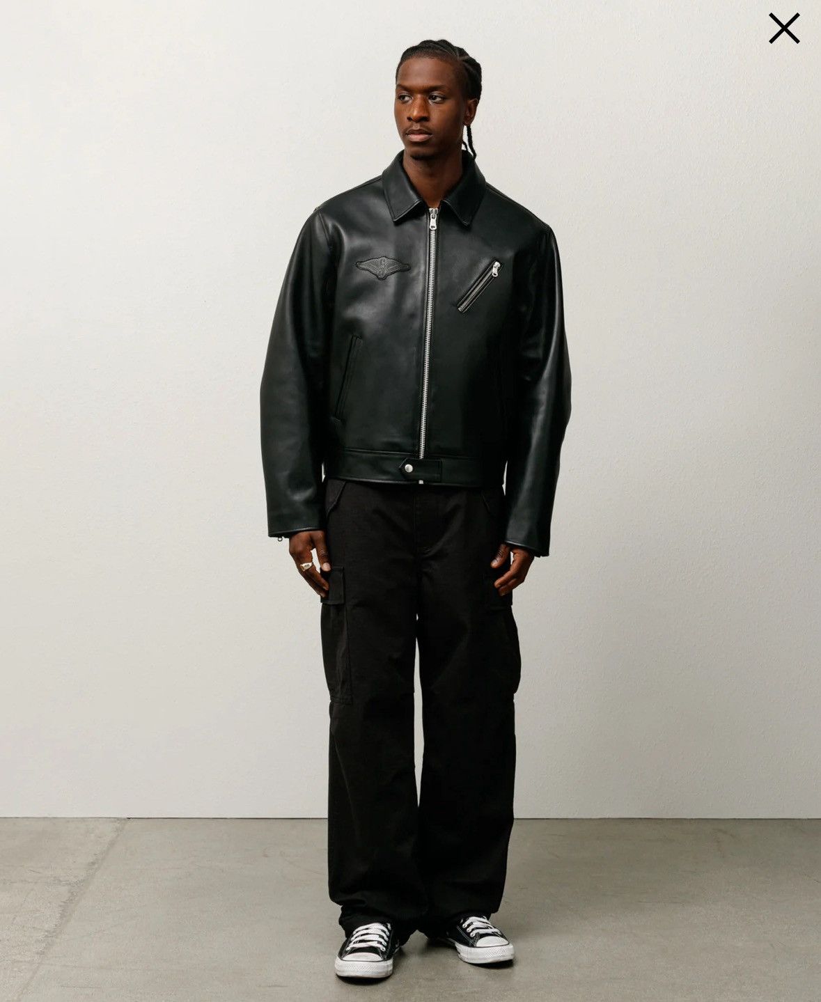 Stussy Stussy leather biker jacket size small Size US S / EU 44-46 / 1 - 3 Thumbnail