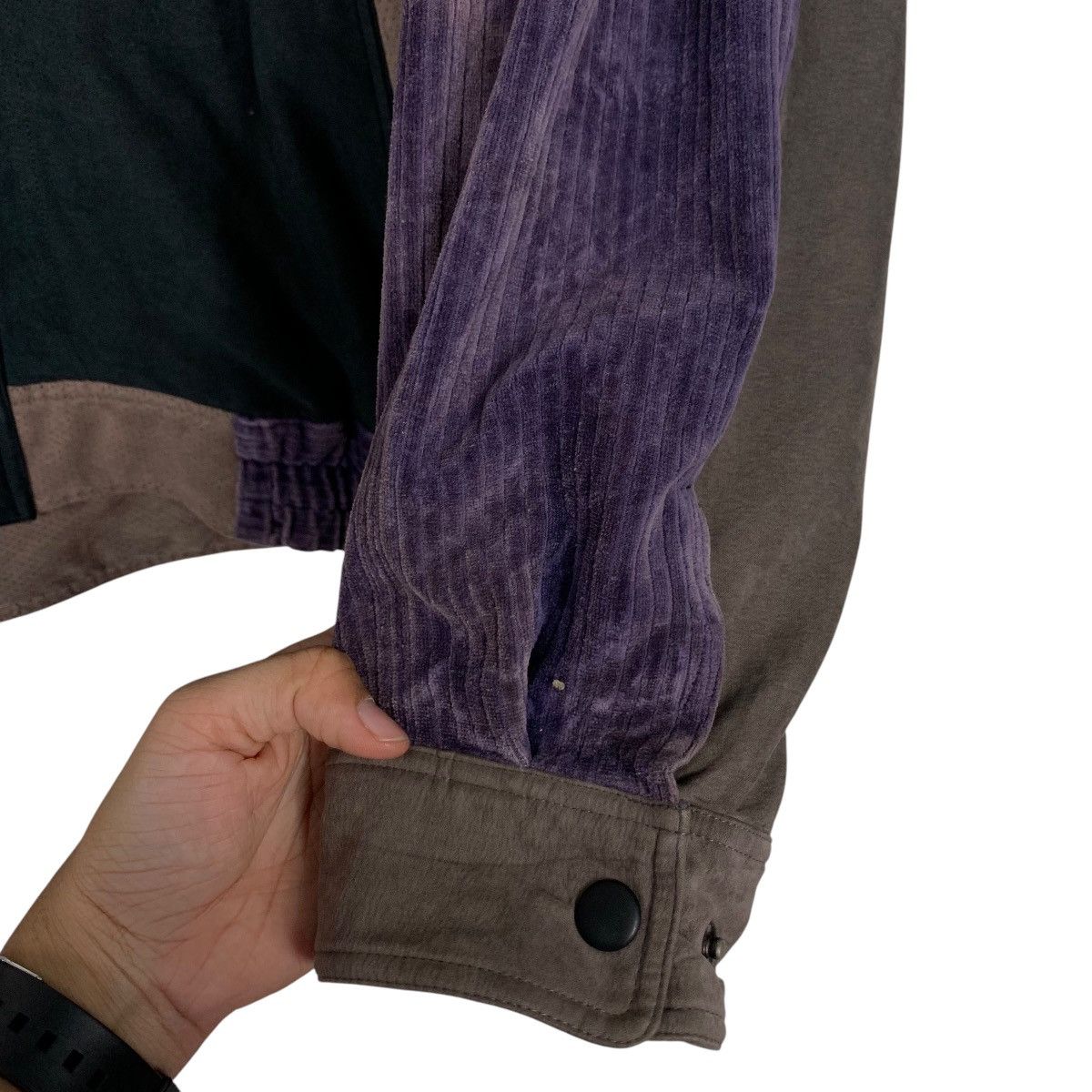 Vintage GER RUFFINI Purple Corduroy Hybrid Jacket #2795-C126 Size US L / EU 52-54 / 3 - 7 Thumbnail