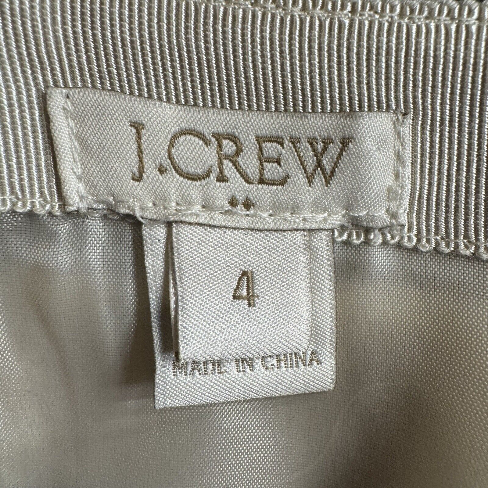 J.Crew J CREW FACTORY Sz 4 Shiny Striped Mini Skirt Lined Gold Blue Size 27" / US 4 / IT 40 - 7 Thumbnail