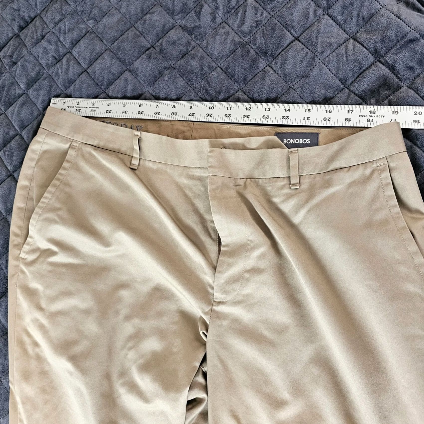 Bonobos VINTAGE Bonobos Pants Men 38 x 30 Brown Khaki Golf Straight Leg Flat Front Wednesday Size US 38 / EU 54 - 6 Thumbnail