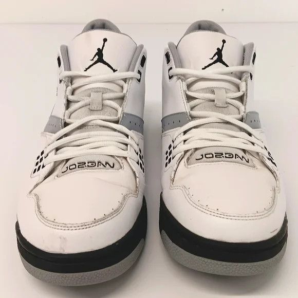 Jordan Brand Jordan Men's Flight 23 Cement 'White Black' Sneakers- US13 Size US 13 / EU 46 - 9 Thumbnail