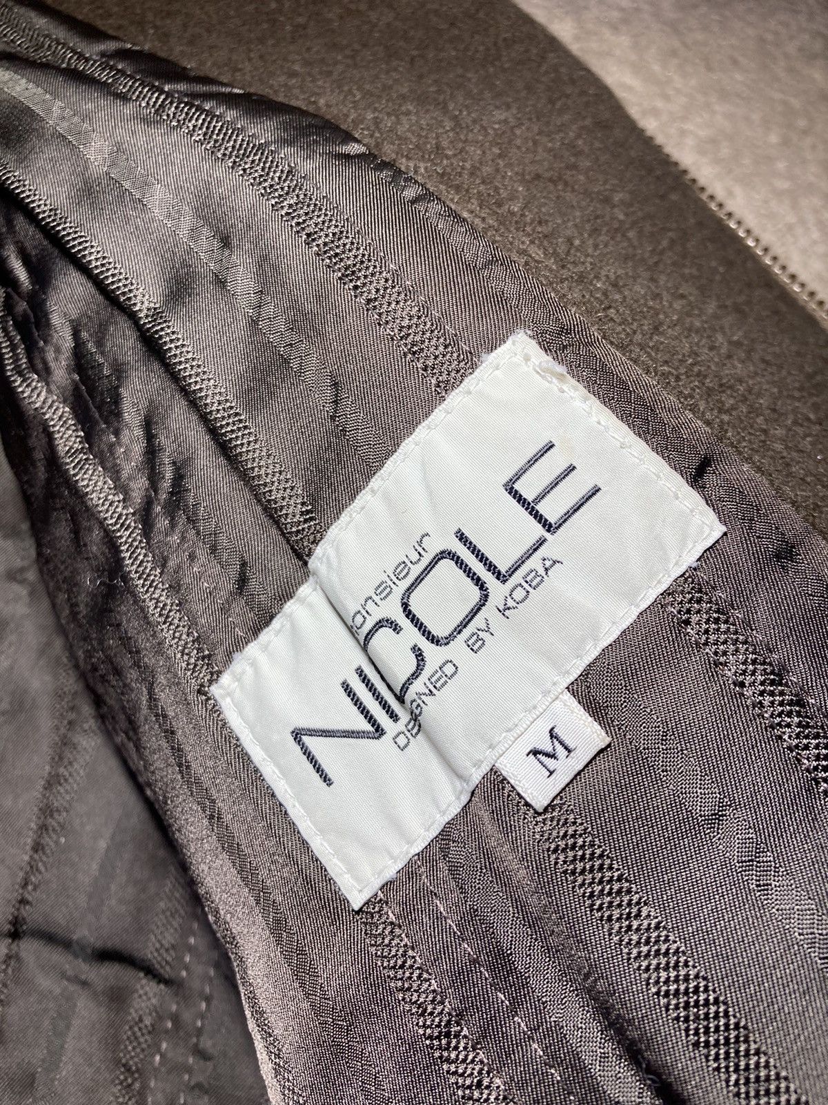 Japanese Brand FW89 Monsieur Nicole Leather Varsity Aviator Jacket 1989 90s Size US M / EU 48-50 / 2 - 9 Thumbnail
