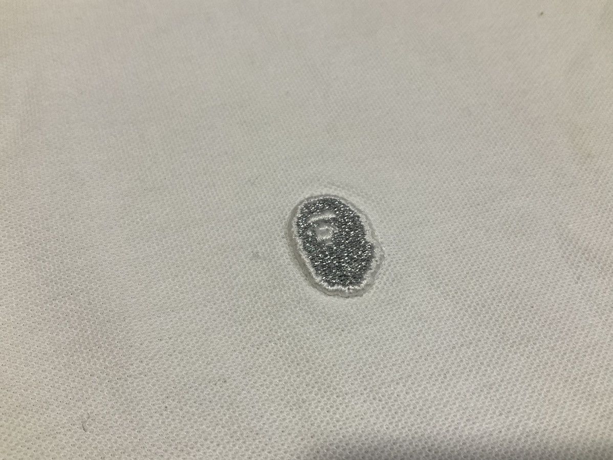 Bape × Nigo 🔥A Bathing Ape Polo Shirt Silver Logo Embroidered Size US M / EU 48-50 / 2 - 3 Thumbnail