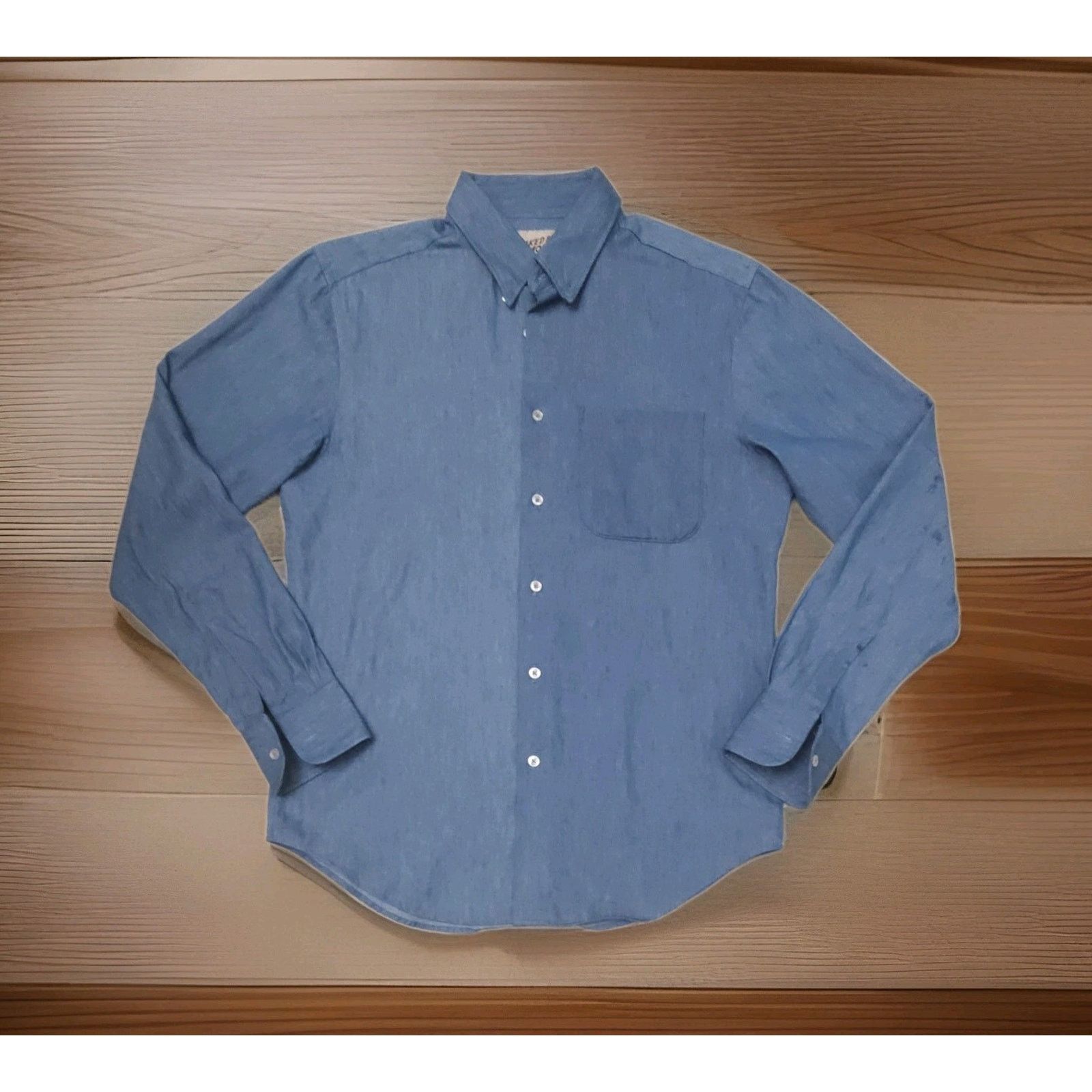 Naked & Famous Naked and Famous Shirt Denim Cotton Long Sleeve Button Down Size US M / EU 48-50 / 2 - 1 Thumbnail