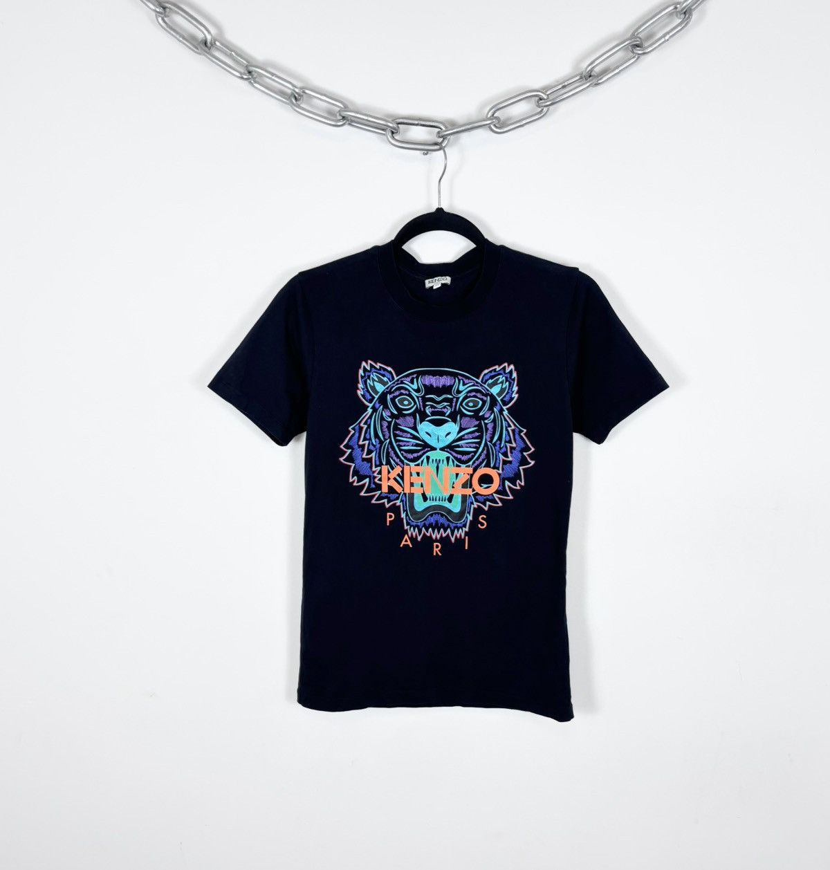 Kenzo Kenzo Paris Men’s Big Tiger Print Logo Black T-Shirt Tee Size US XS / EU 42 / 0 - 1 Thumbnail