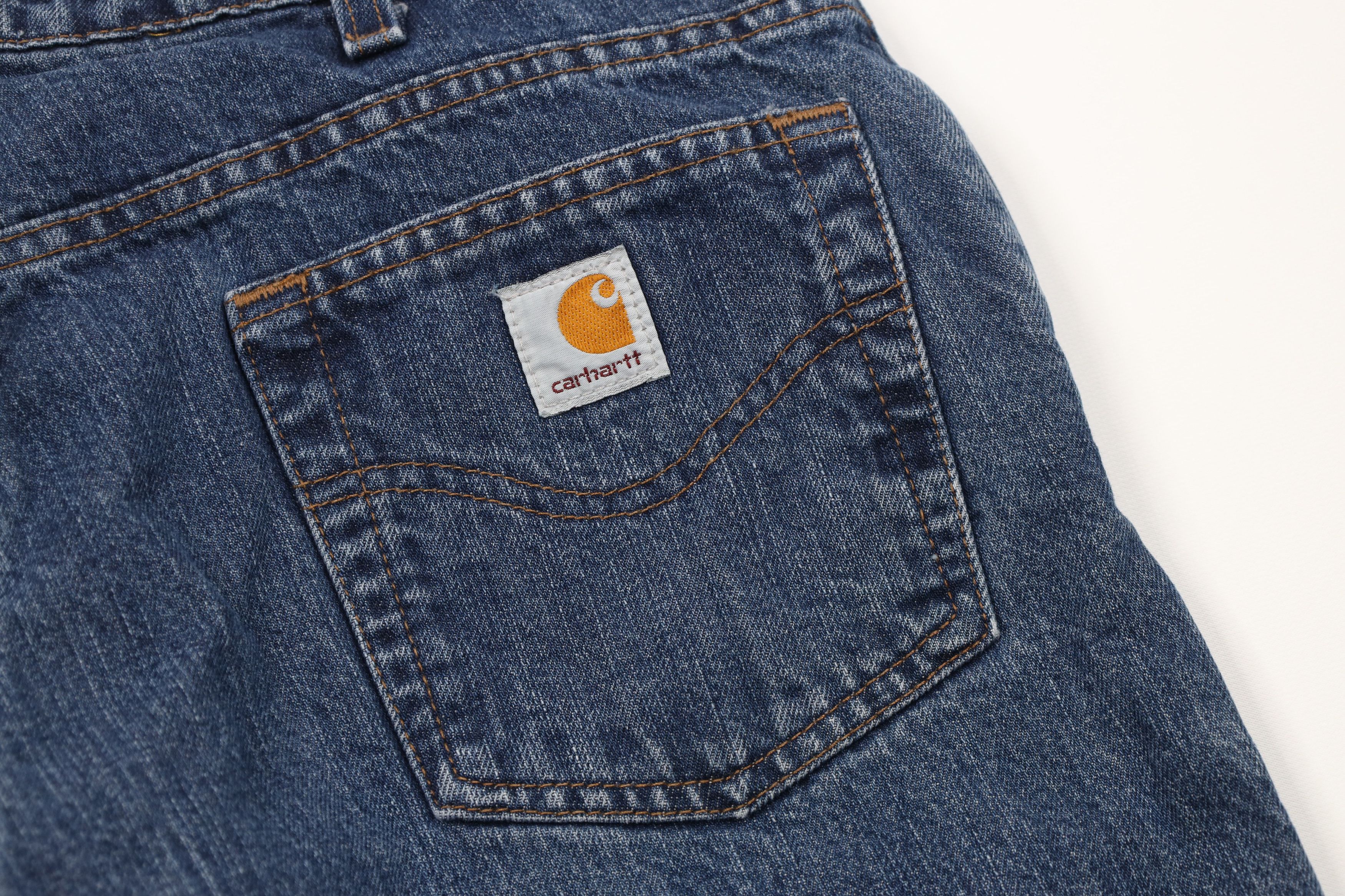 Carhartt Vintage Y2K Carhartt Flannel Lined Wide Leg Denim Jeans Blue Size 32" / US 10 / IT 46 - 14 Thumbnail