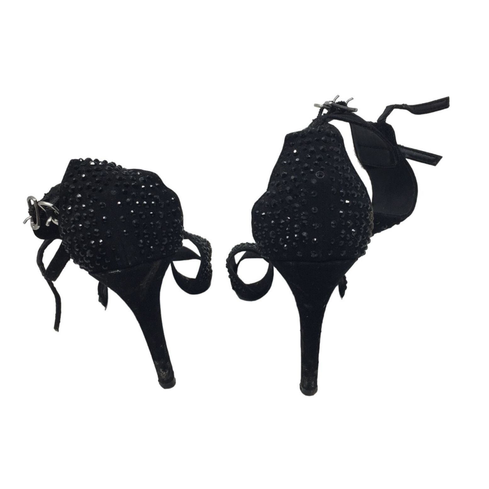 Other Womens Size 8.5 Touch Ups Black High Heels with Rhinestones Size US 8.5 / IT 38.5 - 2 Thumbnail