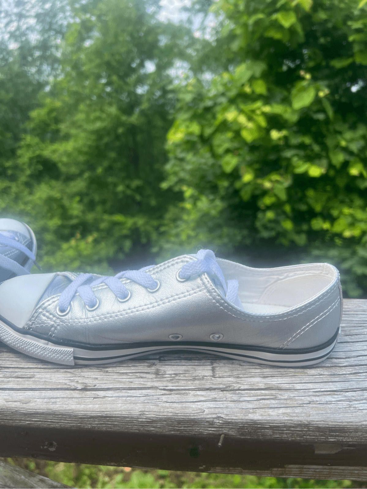Converse Converse Chuck Taylor silver metallic low top sneakers 7 Size US 7 / IT 37 - 5 Thumbnail