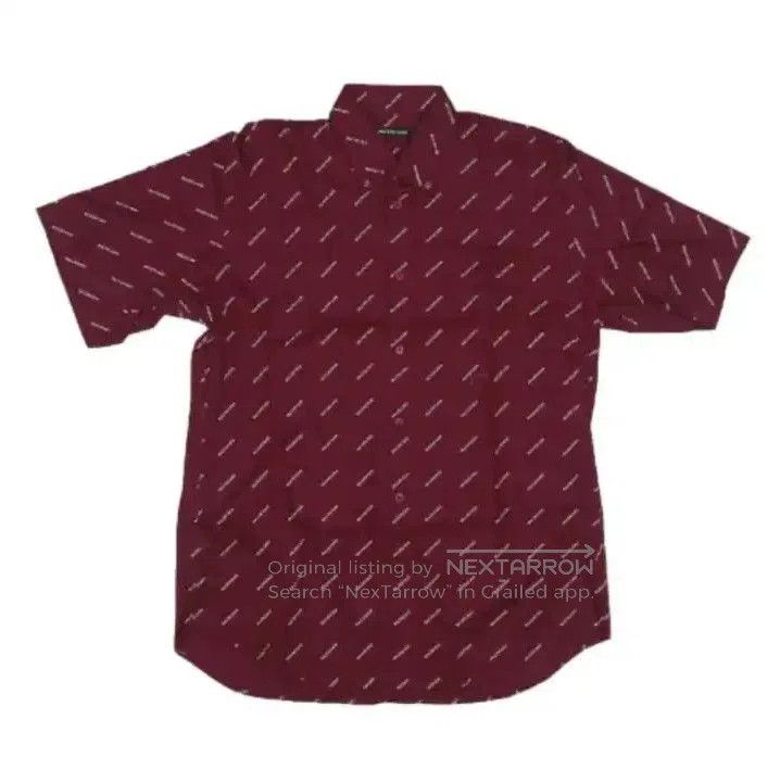 Balenciaga Balenciaga Red Logo Print Short Sleeve Polo Shirt. Size US M / EU 48-50 / 2 - 1 Thumbnail