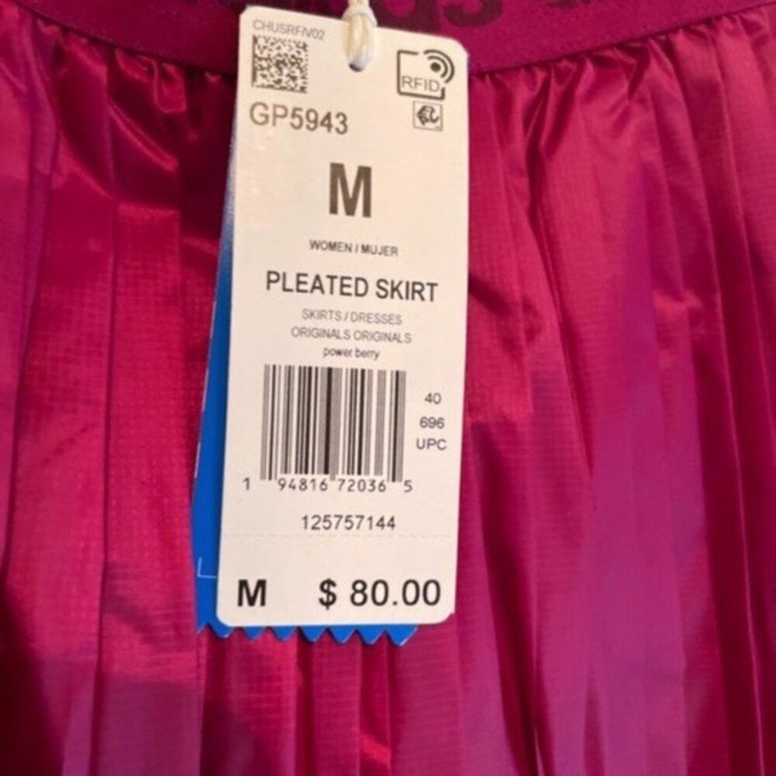 Adidas Adidas Metallic Pleated Skirt berry M Size 30" / US 8 / IT 44 - 5 Thumbnail
