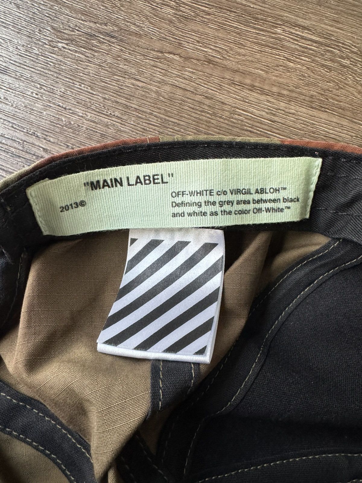 Off-White Off White Camo Stripe Hat Virgil Abloh Size ONE SIZE - 6 Thumbnail
