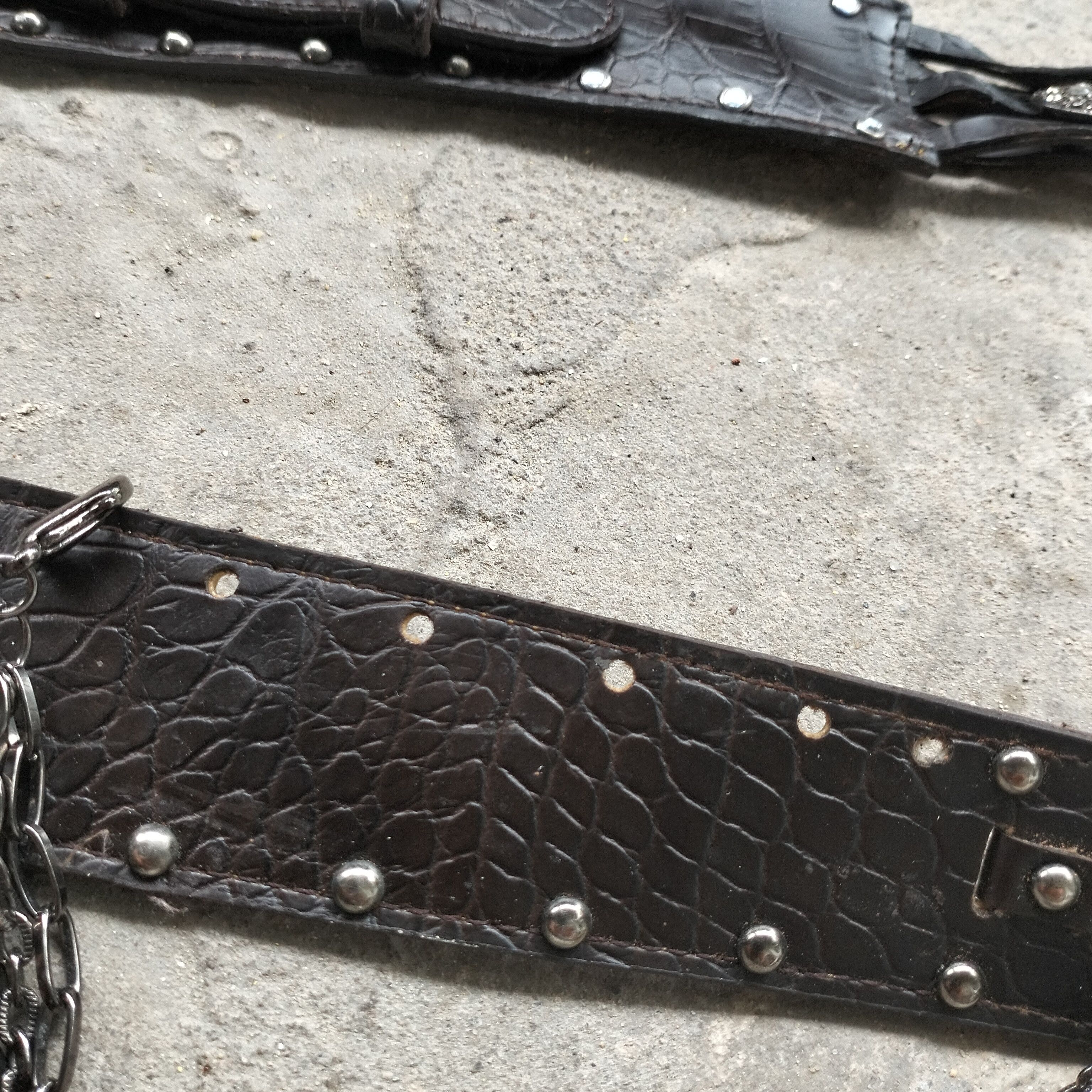 If Six Was Nine × Japanese Brand × Vintage SNAKESKIN CHAIN BELT Size ONE SIZE - 10 Thumbnail
