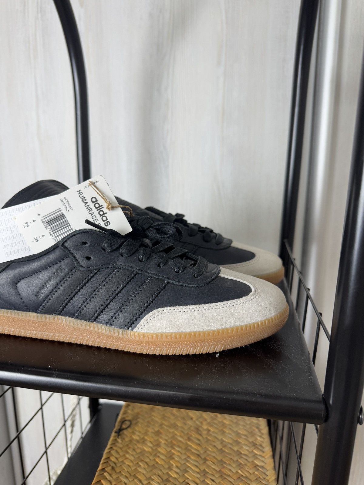 Adidas Adidas x Pharrell Williams Humanrace Samba Night Grey Shoes Size US 8.5 / EU 41-42 - 4 Thumbnail
