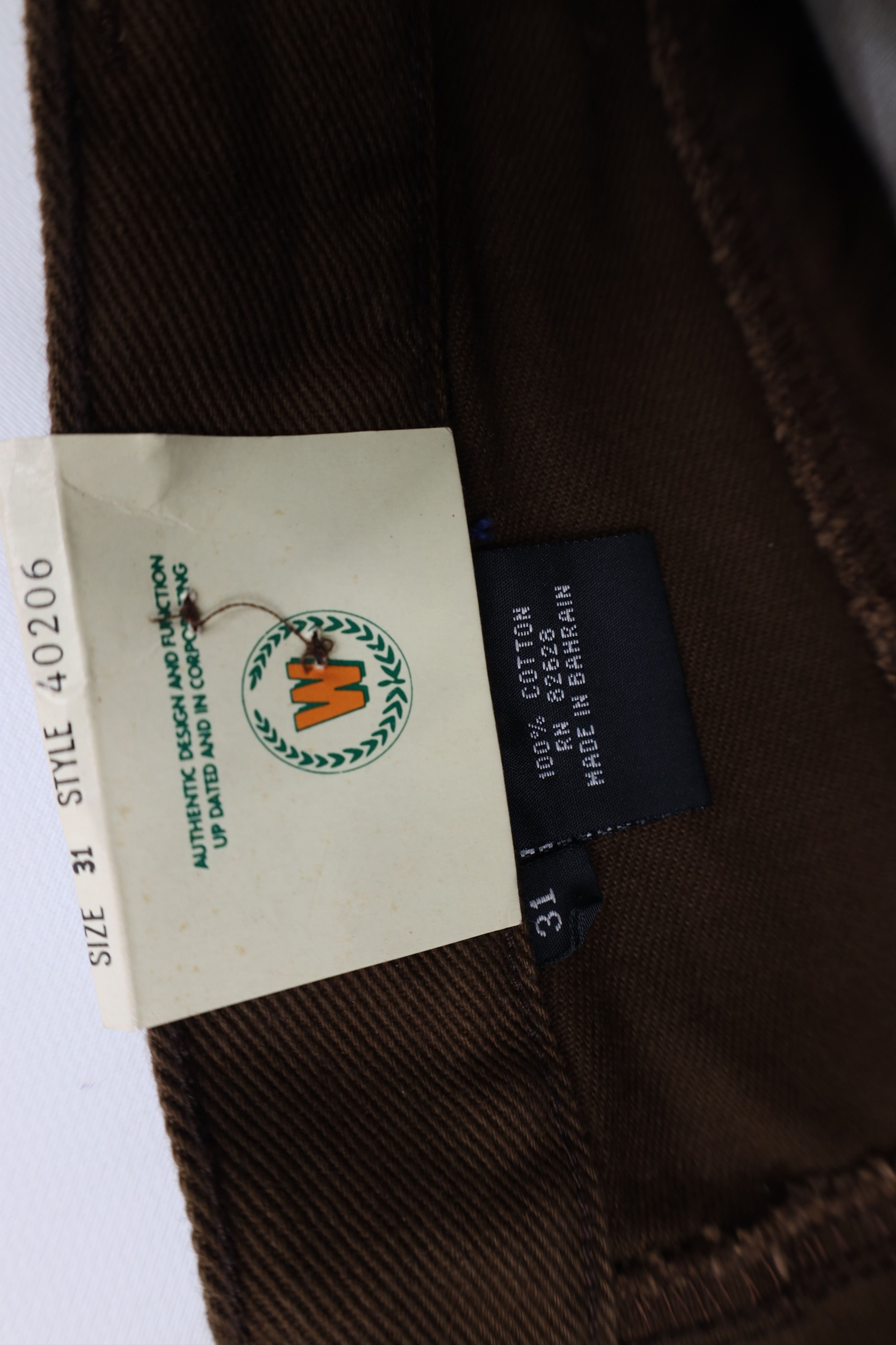 Vintage Deadstock Vintage 90s Streetwear Fit Skateboard Jeans Brown Size US 31 - 8 Thumbnail