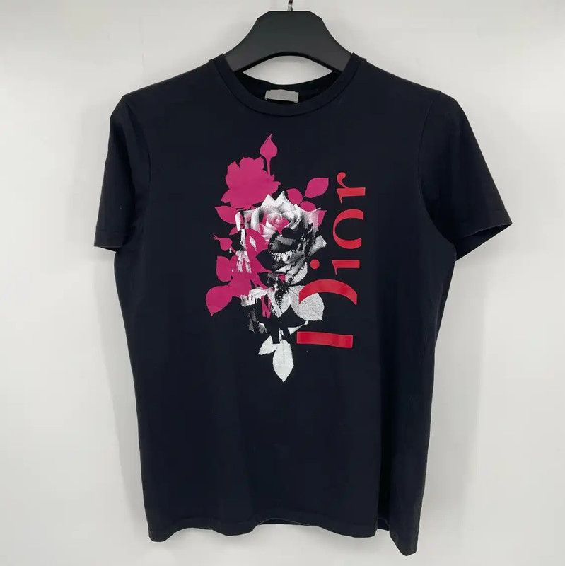 Dior Dior Black Cotton Short Sleeve T-Shirt 0089 Size US M / EU 48-50 / 2 - 1 Thumbnail