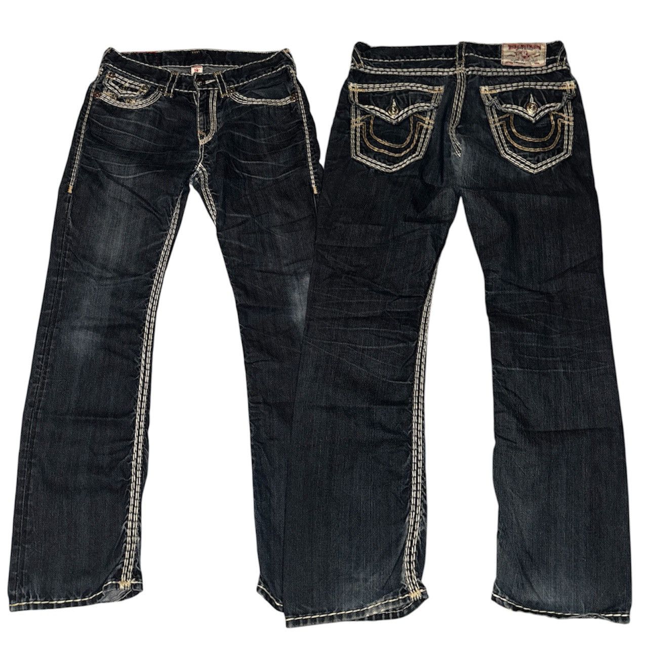 True Religion true religion jeans navy and gold super qt Size US 32 / EU 48 - 1 Thumbnail
