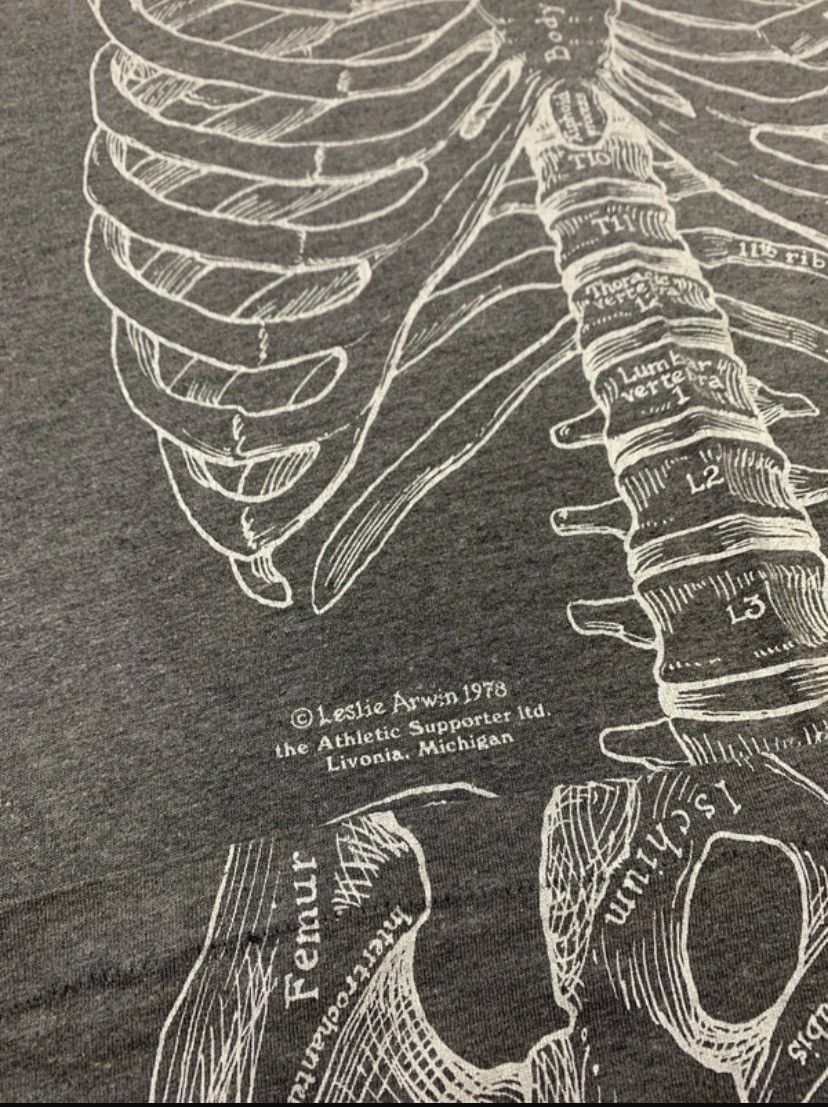 Hanes Vintage Hanes AOP anatomy t shirt Size US L / EU 52-54 / 3 - 4 Thumbnail