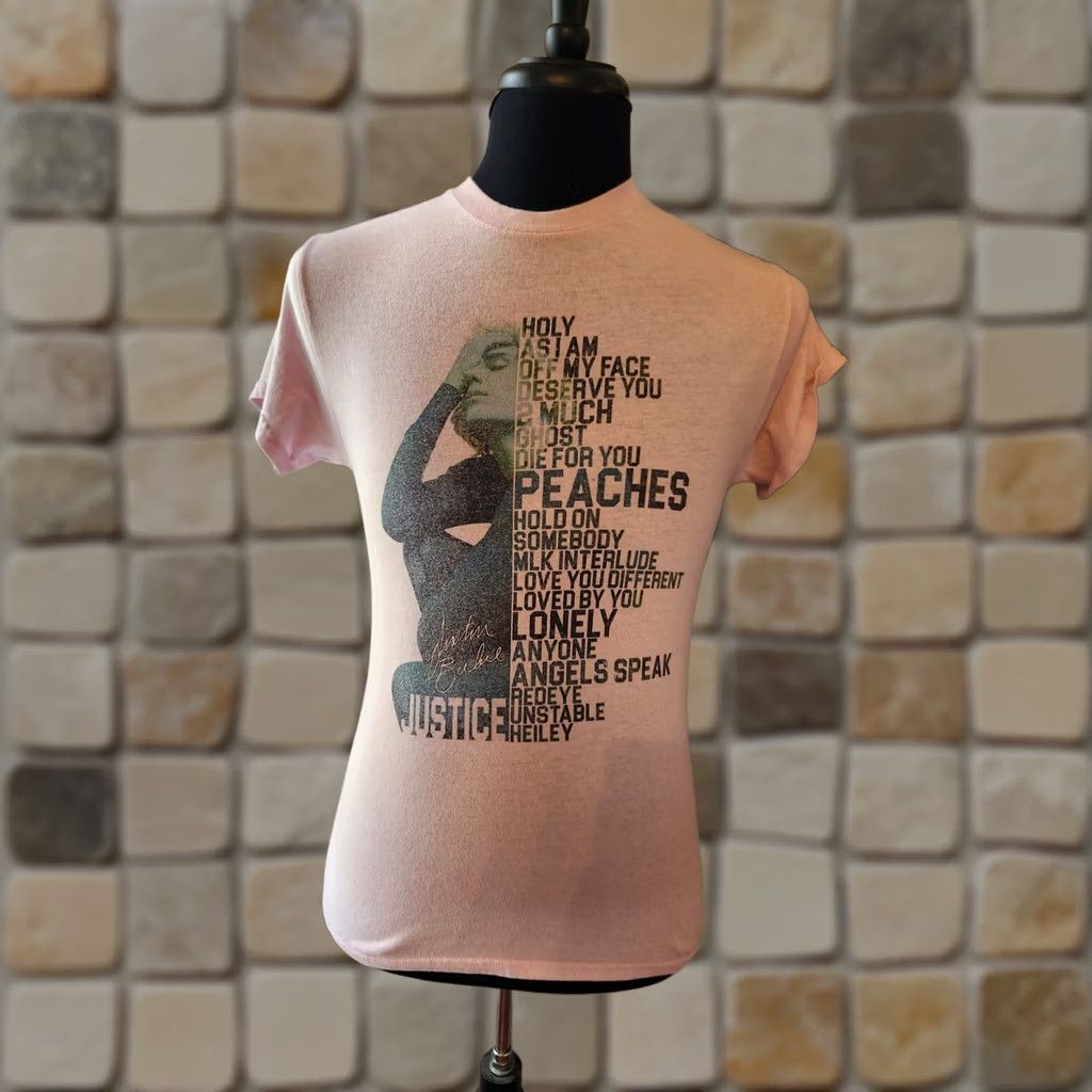 Gildan Justin Bieber Justice Album Song List Shirt Size Small Pink Short Sleeve T Size US S / EU 44-46 / 1 - 1 Preview