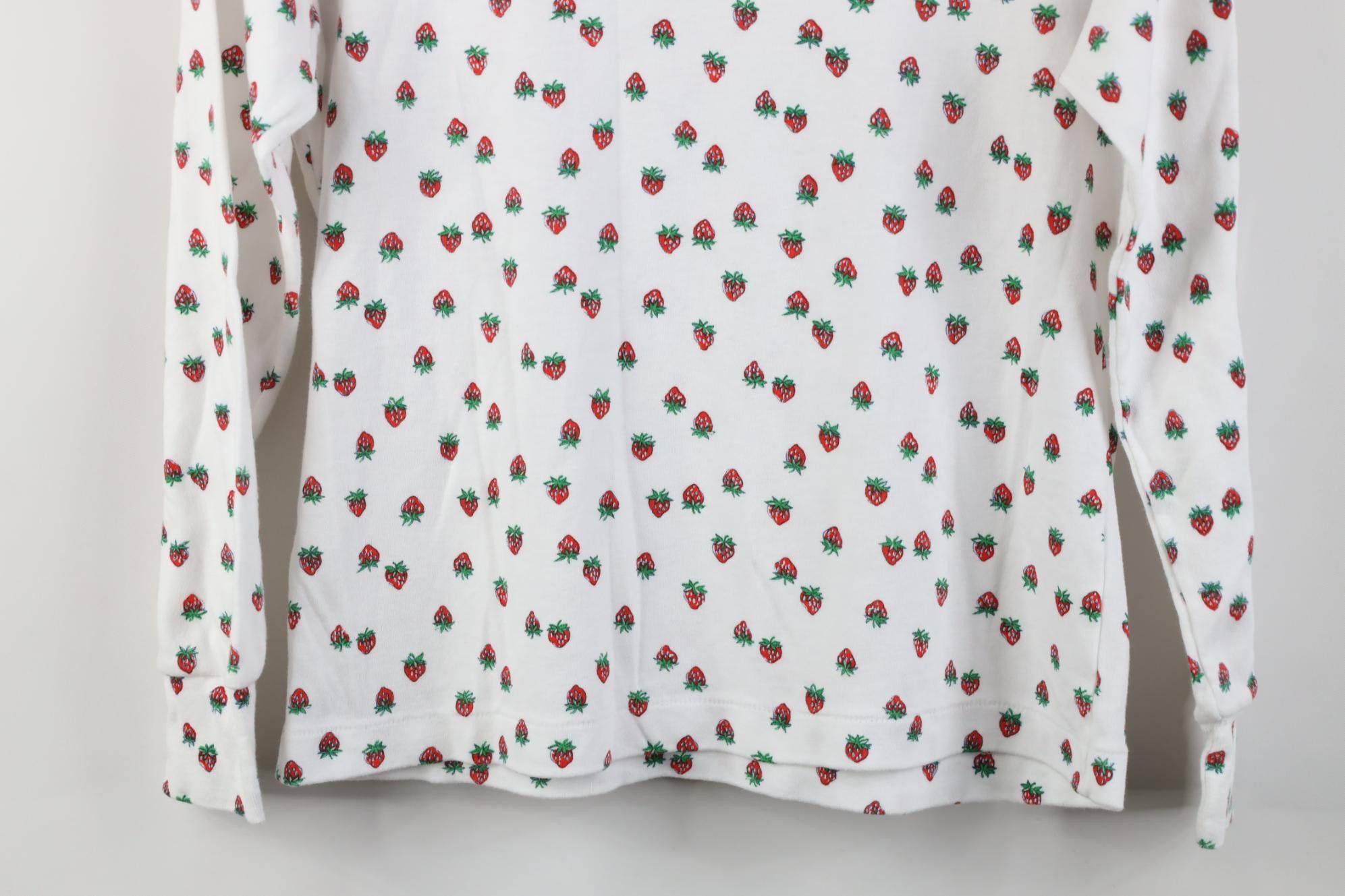 Vintage Vintage 90s Strawberry All Over Print Turtleneck T-Shirt Size M / US 6-8 / IT 42-44 - 10 Thumbnail