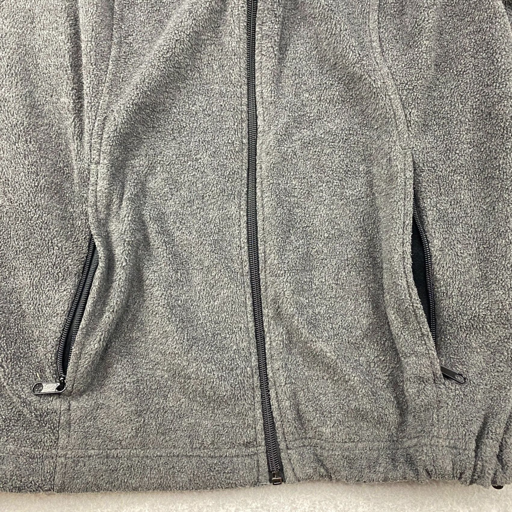 Vintage Columbia Benton Springs Fleece Jacket Womens Medium Gray Full Zip Pocket Outdoor Size M / US 6-8 / IT 42-44 - 4 Thumbnail