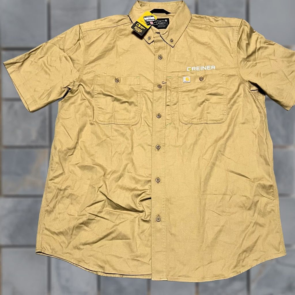 Carhartt VINTAGE Carhartt Shirt Mens XL Tan? Size US XL / EU 56 / 4 - 1 Thumbnail