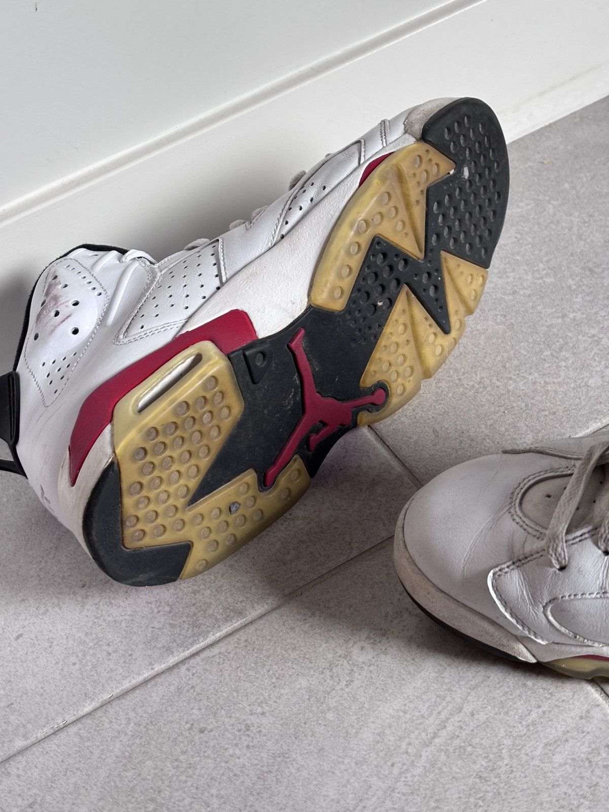 Jordan Brand Jordan 6 white red Size US 9.5 / EU 42-43 - 6 Thumbnail