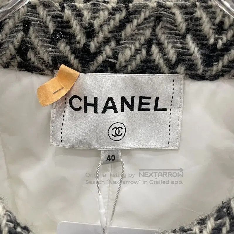 Chanel Chanel White Cotton Blend Jacket for Women . Size S / US 4 / IT 40 - 5 Thumbnail