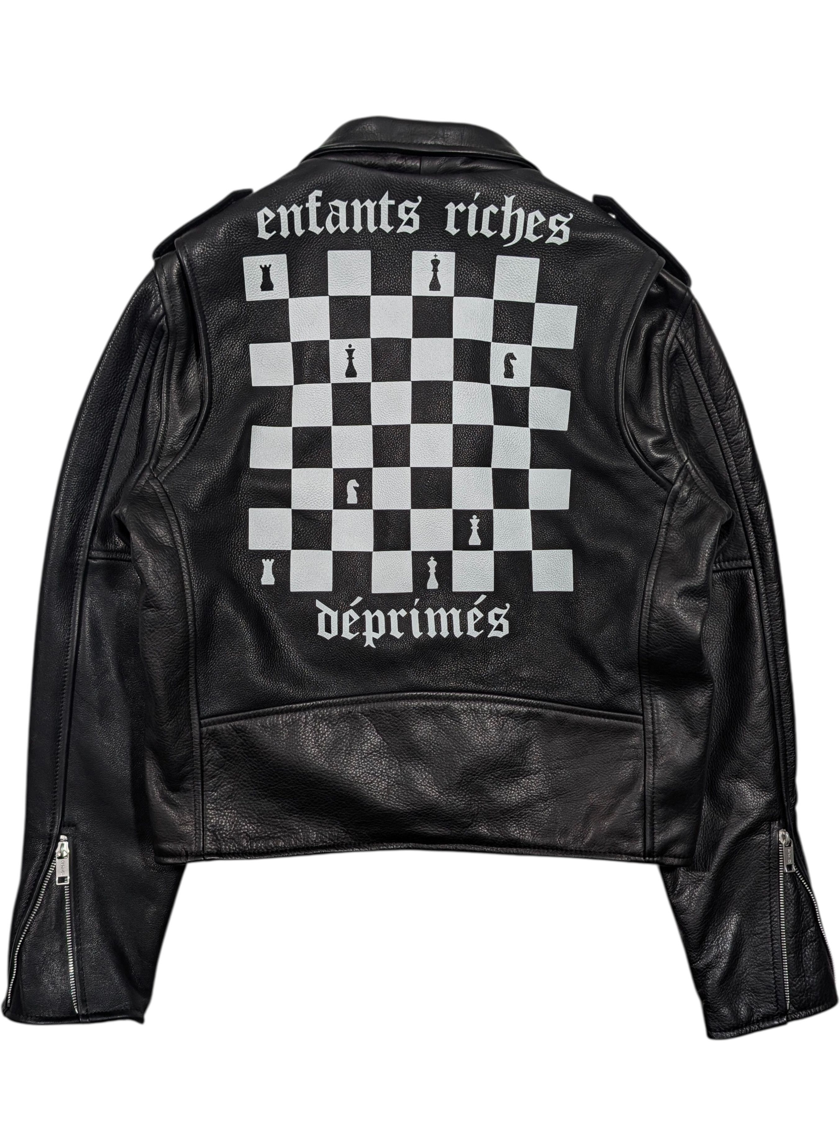 Enfants Riches Deprimes 2025 Exclusive Leather Chess Biker Jacket Size US M / EU 48-50 / 2 - 1 Thumbnail