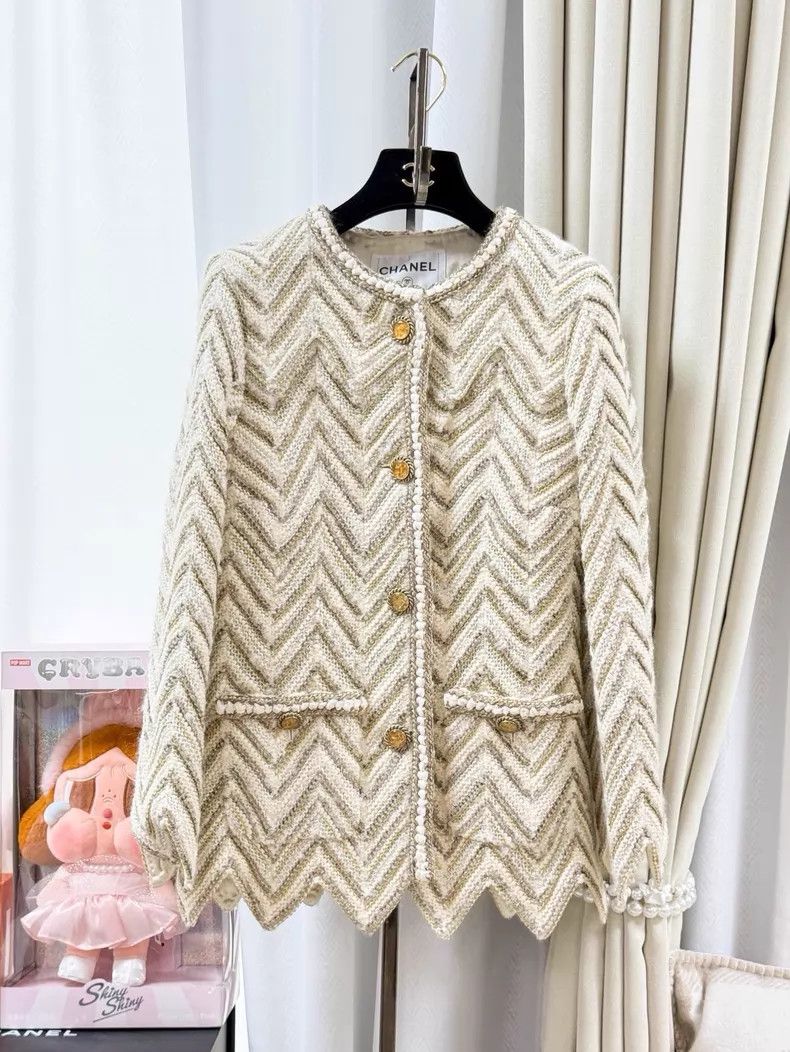 Chanel Chanel Platinum wavy tweed jacket Size XS / US 0-2 / IT 36-38 - 1 Thumbnail