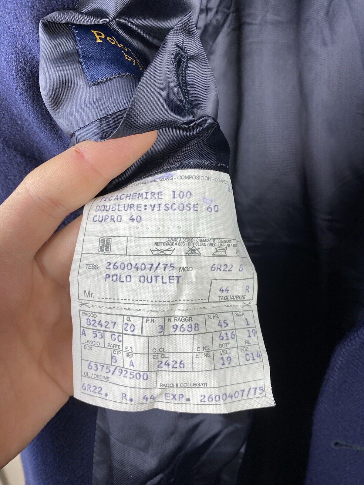 Polo Ralph Lauren Polo Ralph Lauren Cashmere Button Blazer Jacket Size 44R - 18 Thumbnail