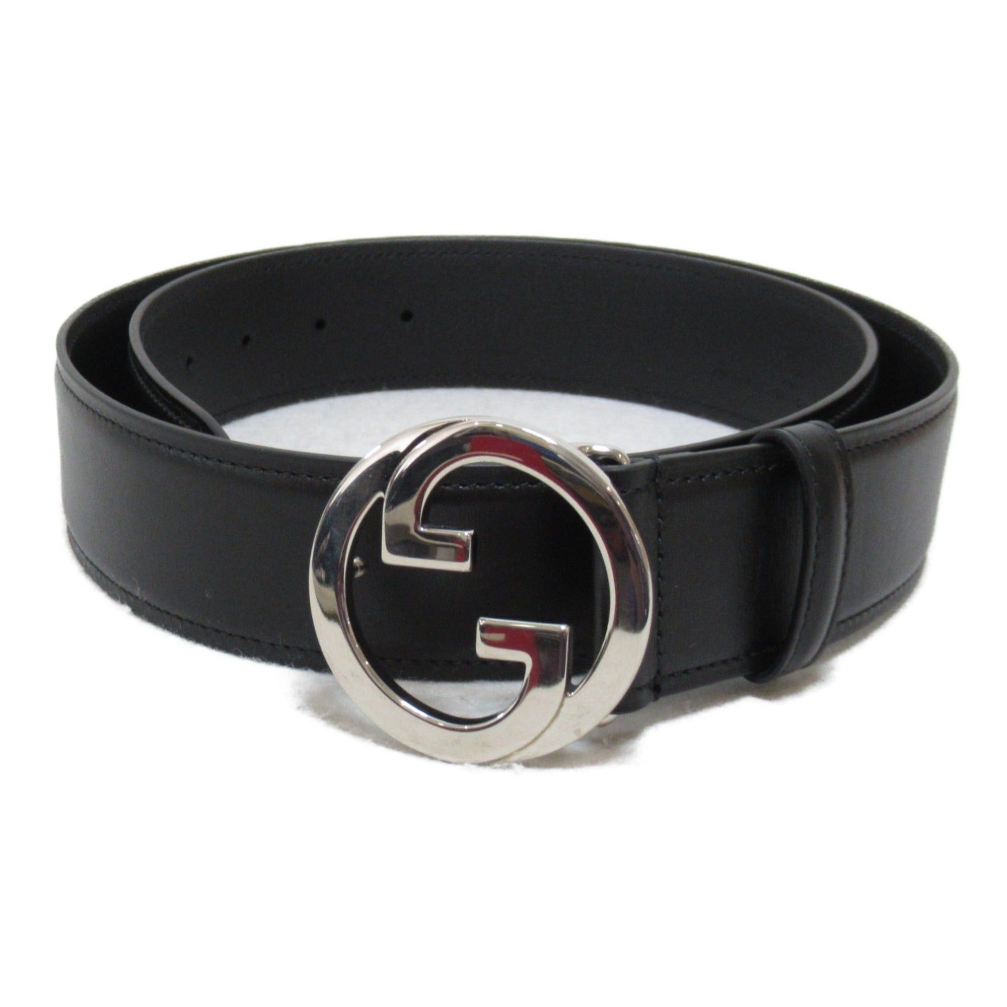 image of Gucci Blondie Belt Black Leather 703147Us10N100095, Women's