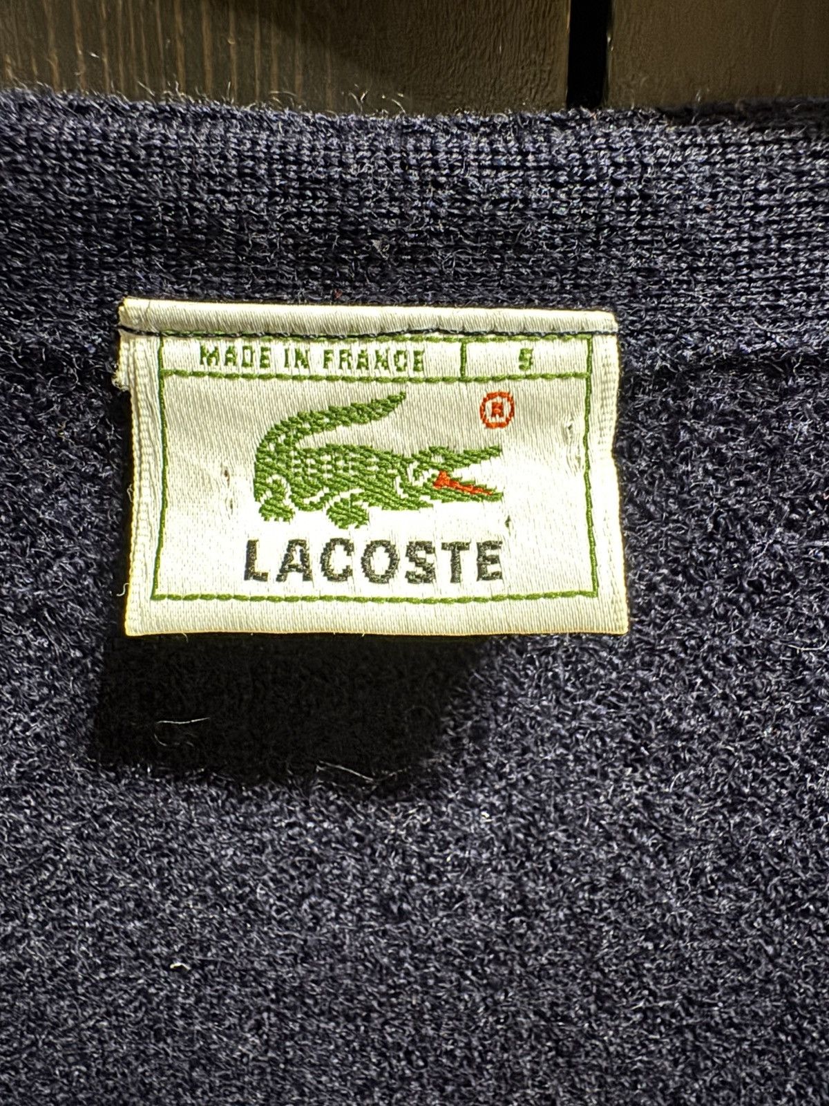 Lacoste Lacoste- Wool cardigan Vintage Size L / US 10 / IT 46 - 4 Thumbnail