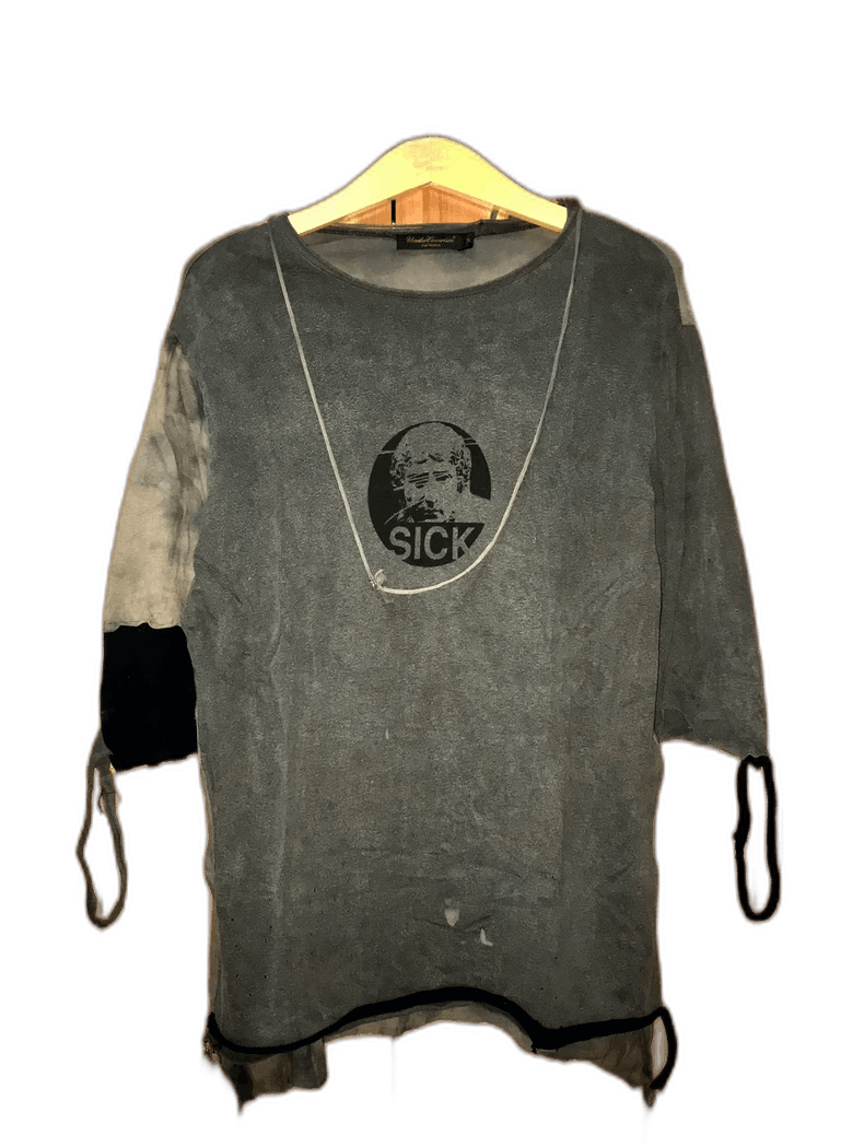 Undercover oversized graphic long sleeve shirt with necklace Size US M / EU 48-50 / 2 - 1 Thumbnail