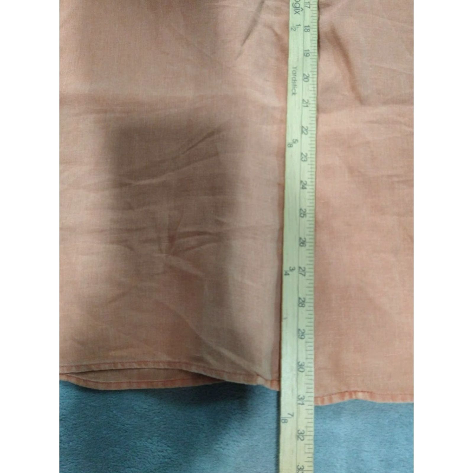Lucky Brand Lucky Brand Shirt Mens Large Orange Short Sleeve Button-Up Collared Linen Beach Casual 90s Decade? (Wait) Size US L / EU 52-54 / 3 - 3 Thumbnail