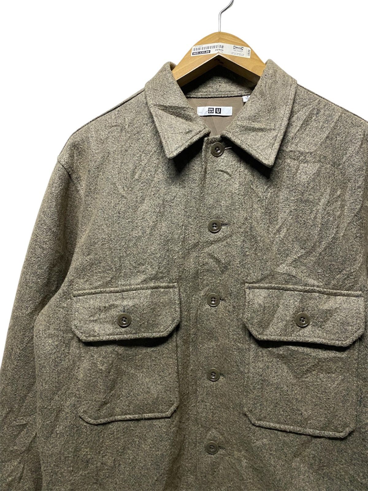 Lemaire × Uniqlo ❗️OFFER❗️Uniqlo U Lemaire Two Pocket Wool Shirt Jacket Size US M / EU 48-50 / 2 - 2 Thumbnail