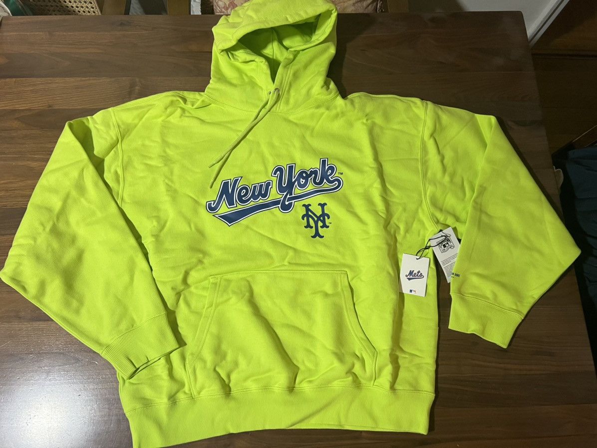 Aime Leon Dore Aime Leon Dore ALD / New York Mets Logo Hoodie Acid Lime XXL Size US XXL / EU 58 / 5 - 1 Thumbnail