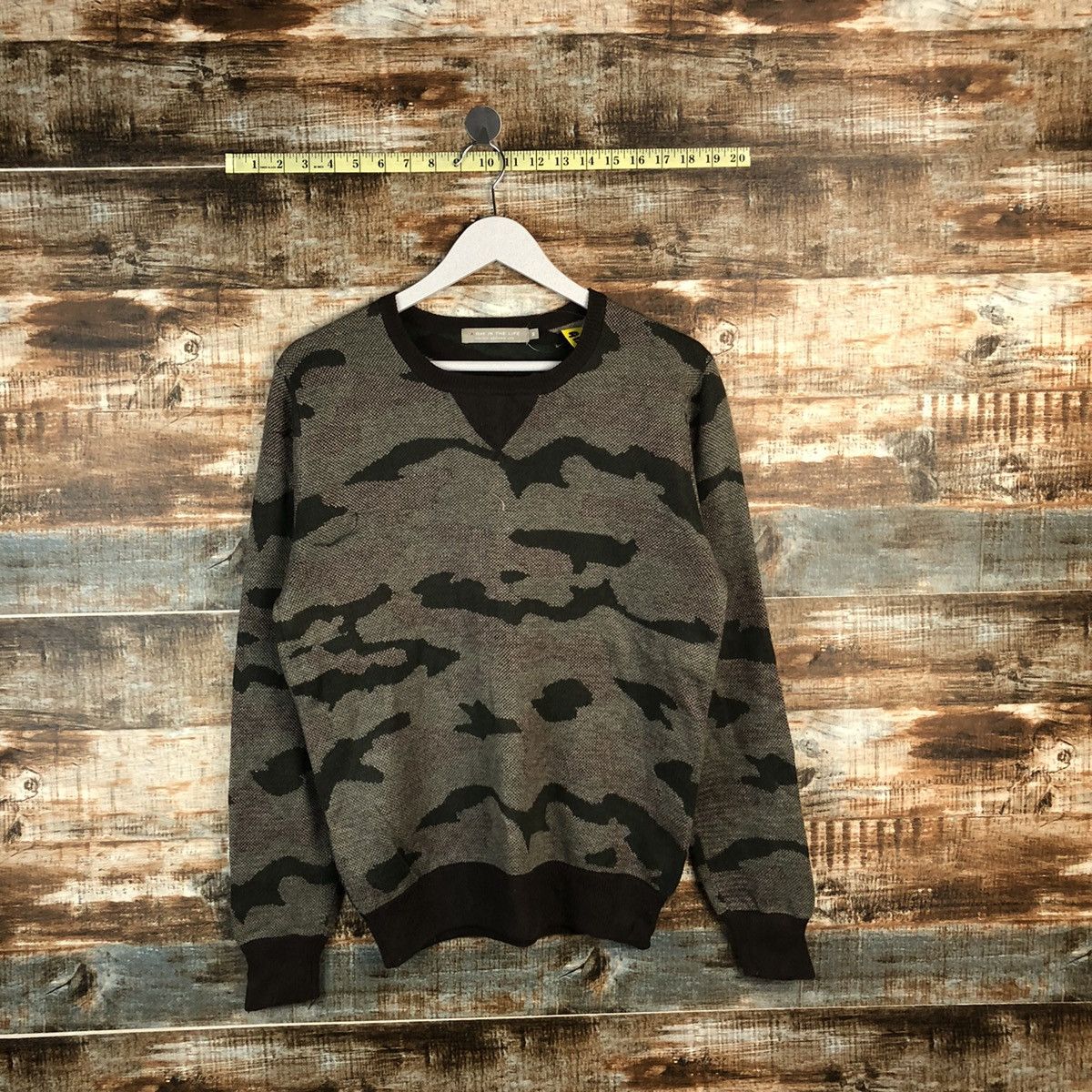 Homespun Knitwear × Japanese Brand Day in the life Camo Knitwear #A1296 Size US M / EU 48-50 / 2 - 1 Thumbnail