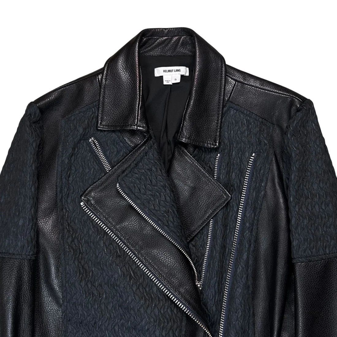 Helmut Lang Helmut Lang Jacquard Multi Zip Leather Jacket - AW12 Size US XS / EU 42 / 0 - 4 Thumbnail