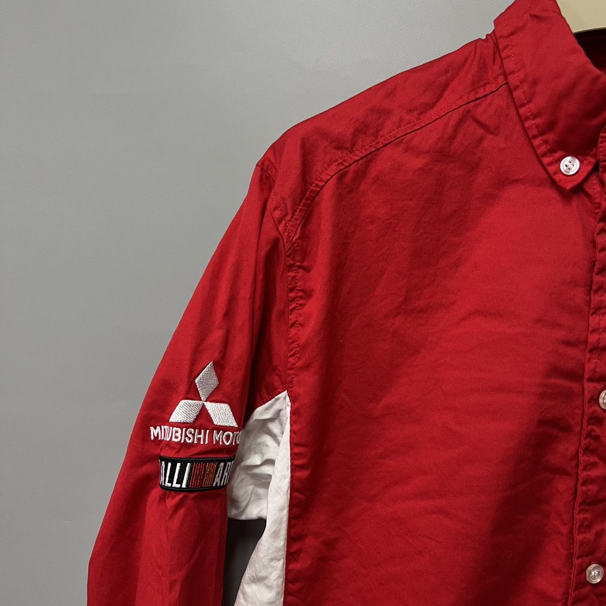 Japanese Brand Vintage Ralli Art Mitsubishi Motor Sports Shirt Button Up Size US M / EU 48-50 / 2 - 7 Thumbnail