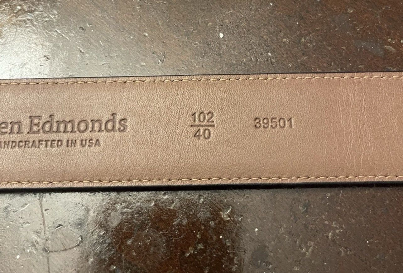 Allen Edmonds Allen Edmonds 102/40 39501 Leather Belt Made Size 40 Black Size 40 - 12 Thumbnail