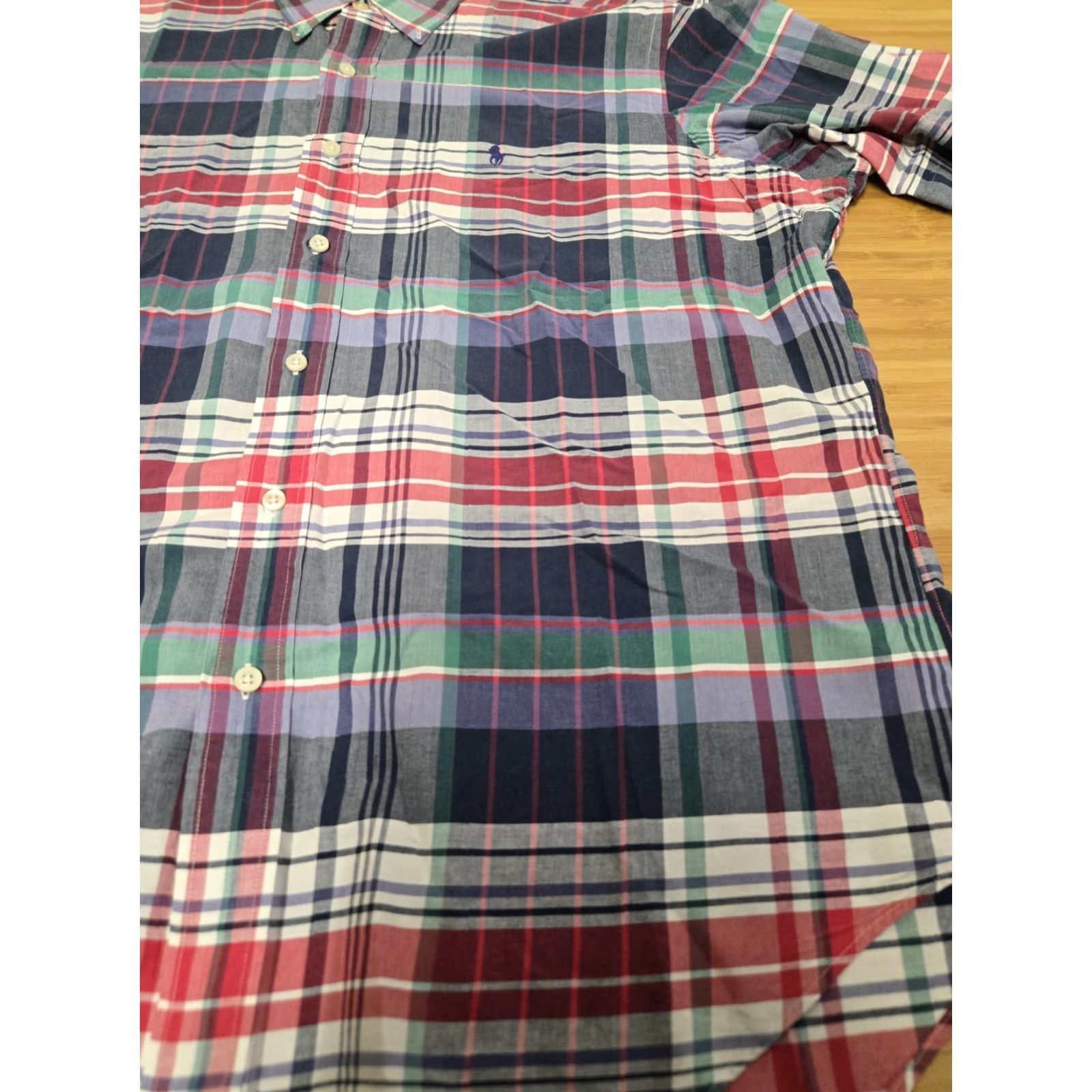 Polo Ralph Lauren Polo Ralph Lauren Shirt Men XL Short Sleeve Button Colorblock Plaid Classic Size US XL / EU 56 / 4 - 2 Thumbnail