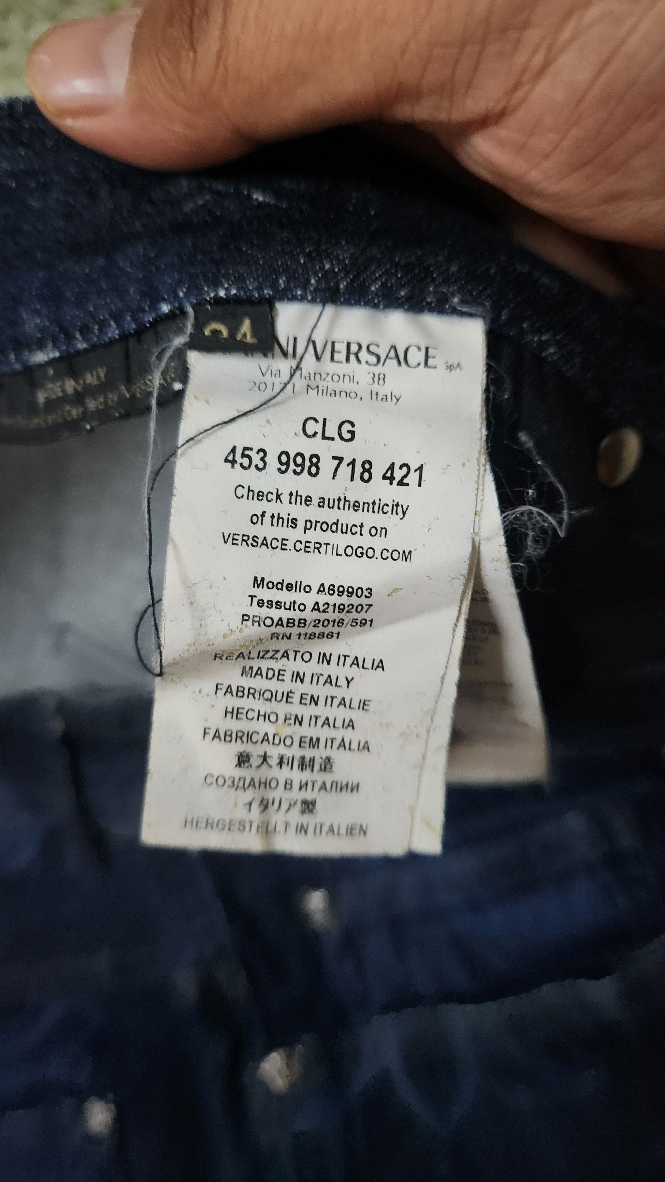 Versace × Versace Jeans Couture Versace printed jeans Size US 34 / EU 50 - 9 Thumbnail