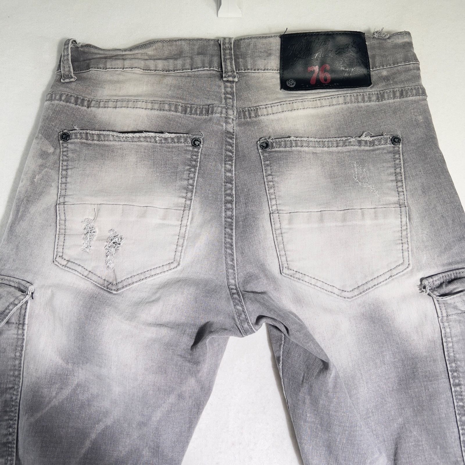Other Heritage America 1776 Denim Jeans Men's 32w x 32L Grey Cargo Size US 32 / EU 48 - 15 Thumbnail