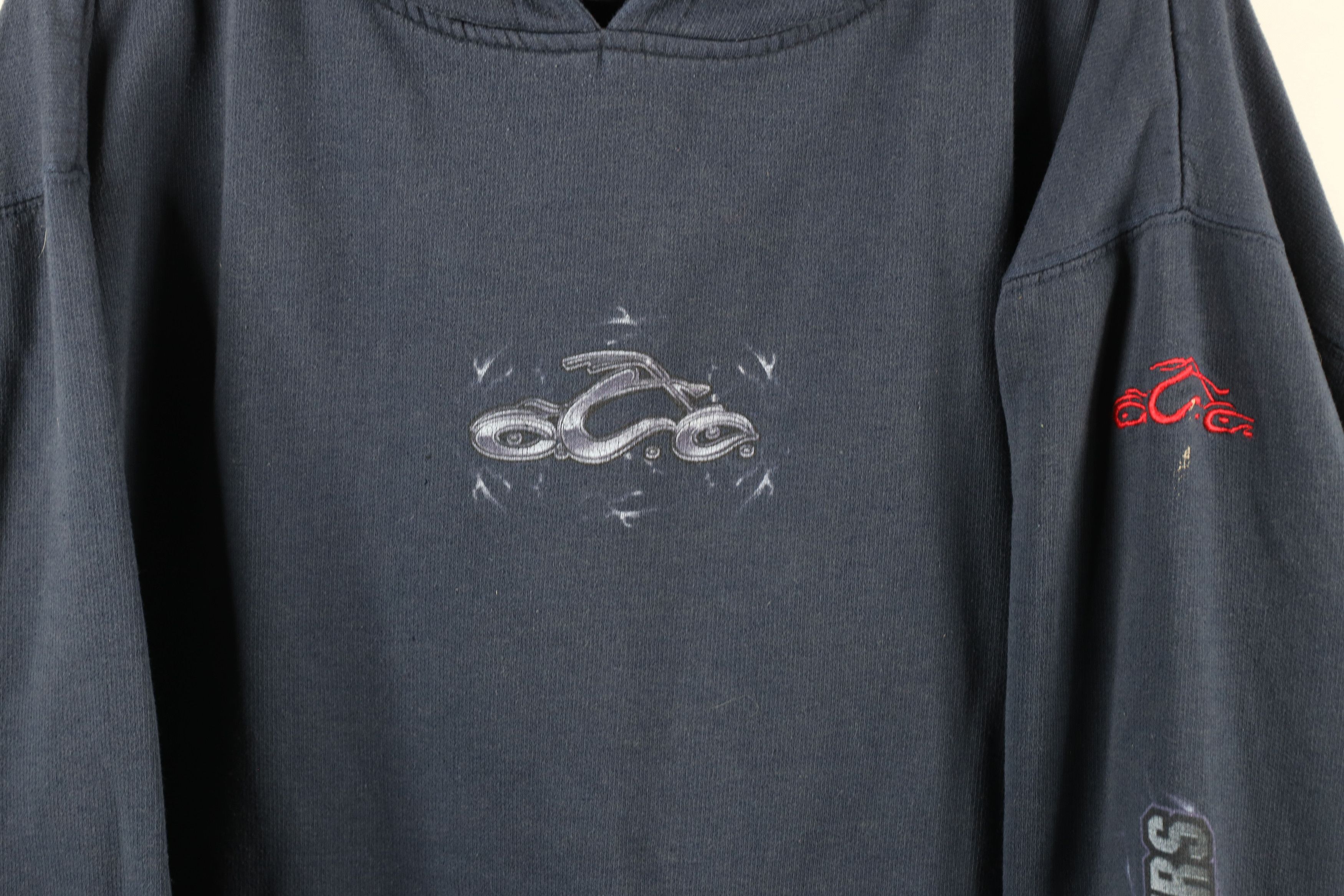 Vintage Vintage Orange County Choppers Distressed Motorcycle Hoodie Size US L / EU 52-54 / 3 - 3 Thumbnail