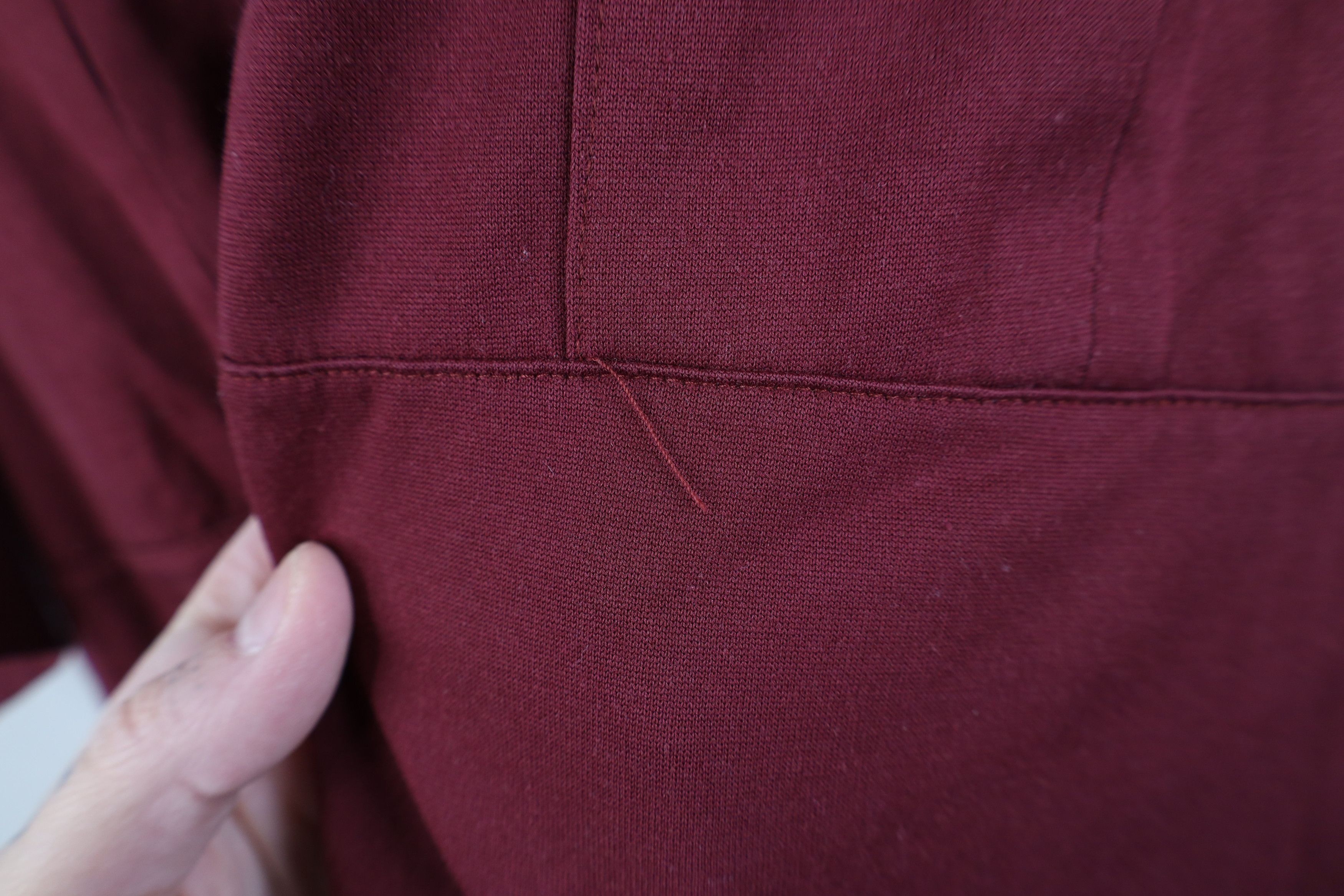 Vintage Vintage 90s Streetwear Knit Pullover Polo Shirt Burgundy Mob Size US XL / EU 56 / 4 - 4 Thumbnail