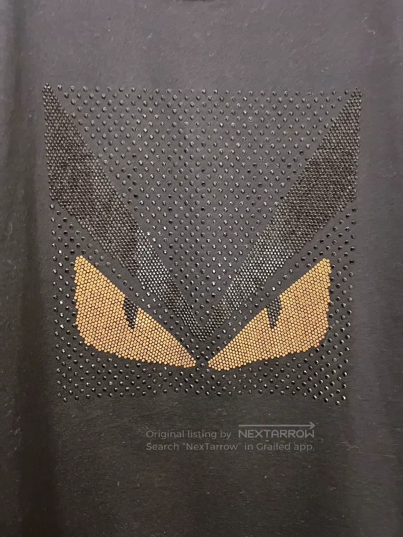 Fendi Fendi Black Full Diamond Little Devil Men's Short-Sleeve T Size US M / EU 48-50 / 2 - 3 Thumbnail