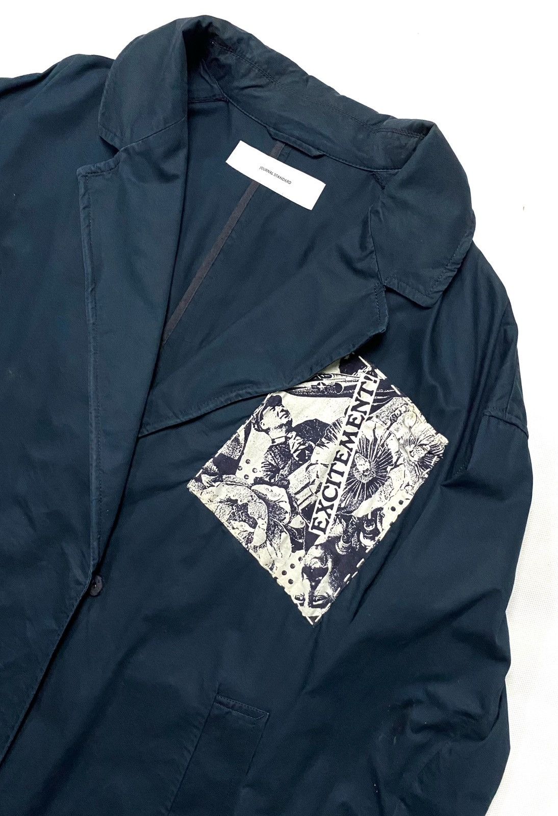 Journal Standard 🕊️Journal Standard Nylon Trench Coat Patchwork“ EXCITEMENT “ Size US L / EU 52-54 / 3 - 6 Thumbnail